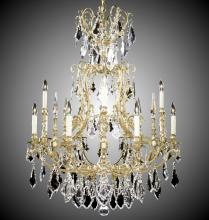  CH7027-A-04G-PI - 8+4 Light Parisian Chandelier